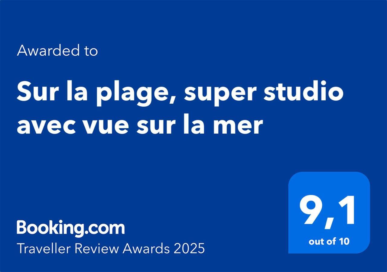 Sur La Plage, Super Studio Avec Vue Sur La Mer Plage dʼArgelès Eksteriør billede